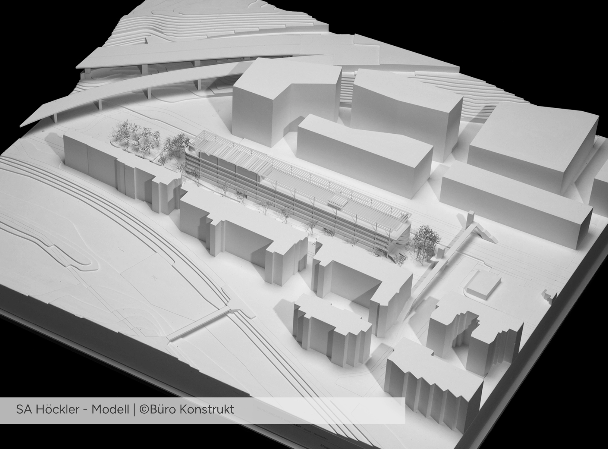 Schulanlage Höckler - Gipsmodell