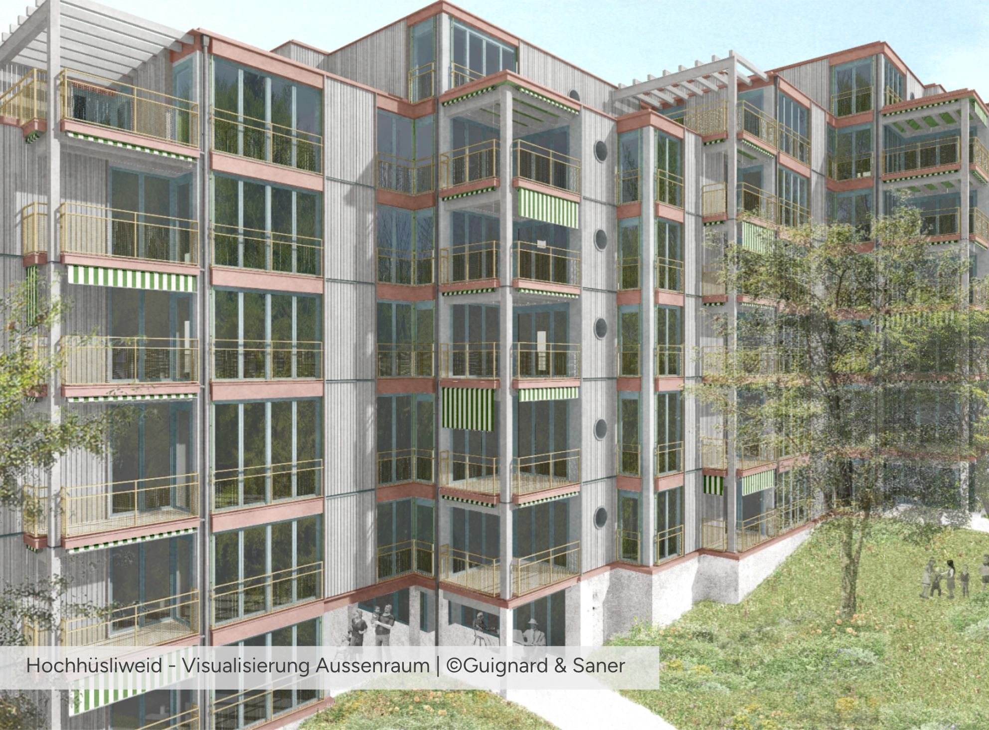 Hochhuesliweid Visualisierung Aussenraum 1