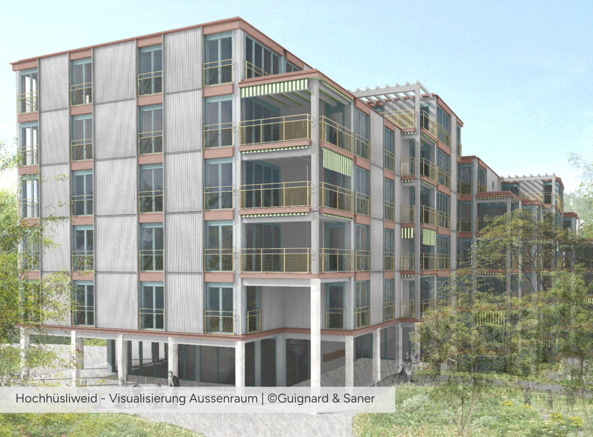 Hochhuesliweid Visualisierung Aussenraum 2