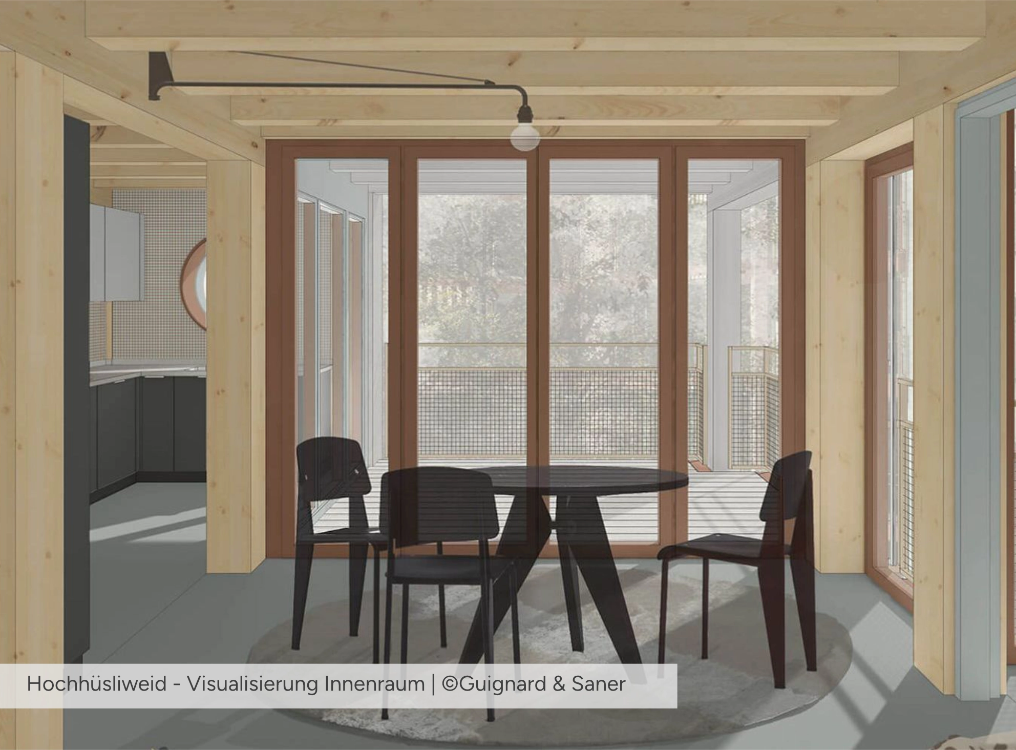 Hochhuesliweid Visualisierung Innenraum