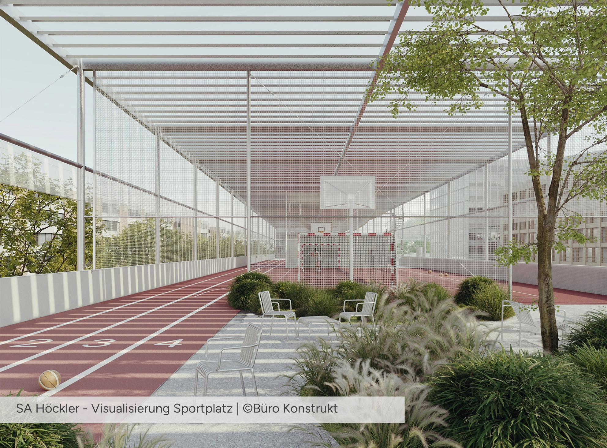 Hoeckler Visualisierung Sportplatz