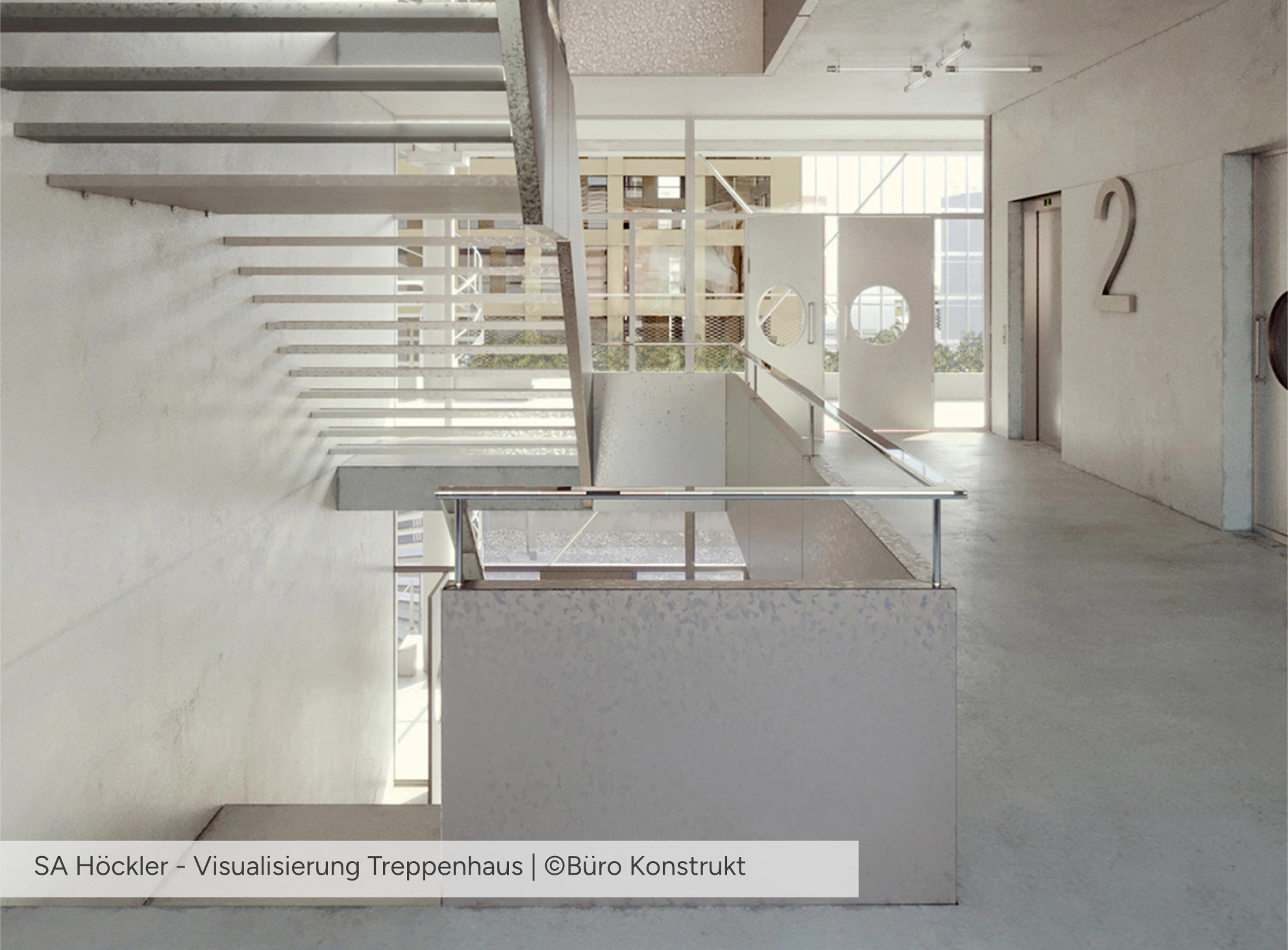 Hoeckler Visualisierung Treppenhaus