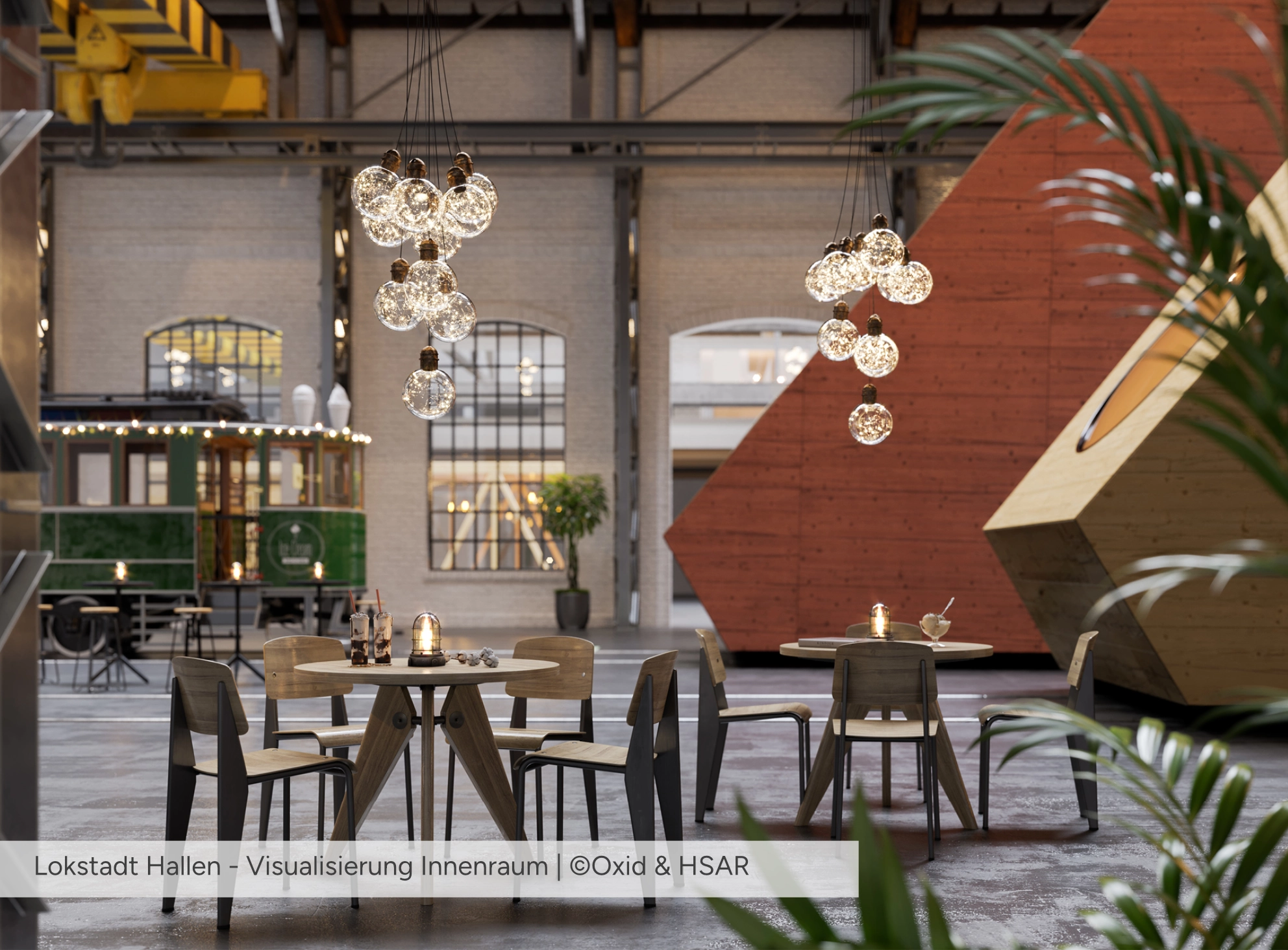 Lokstadt Hallen Winterthur - Visualisierung Innenraum