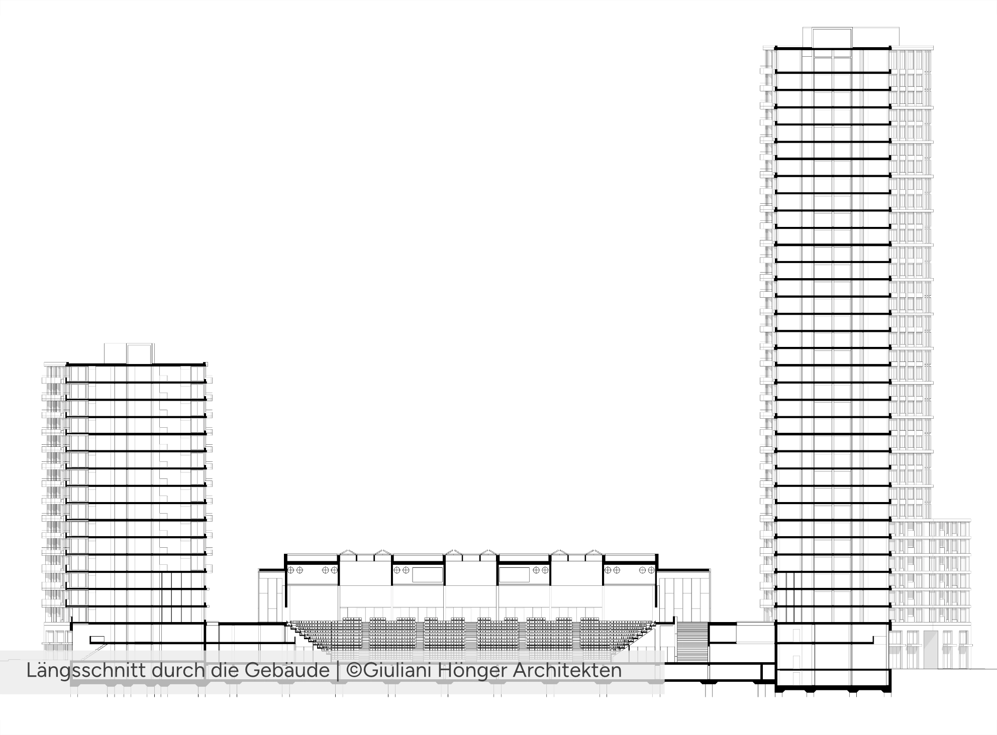 Pilatus Arena - Längsschnitt