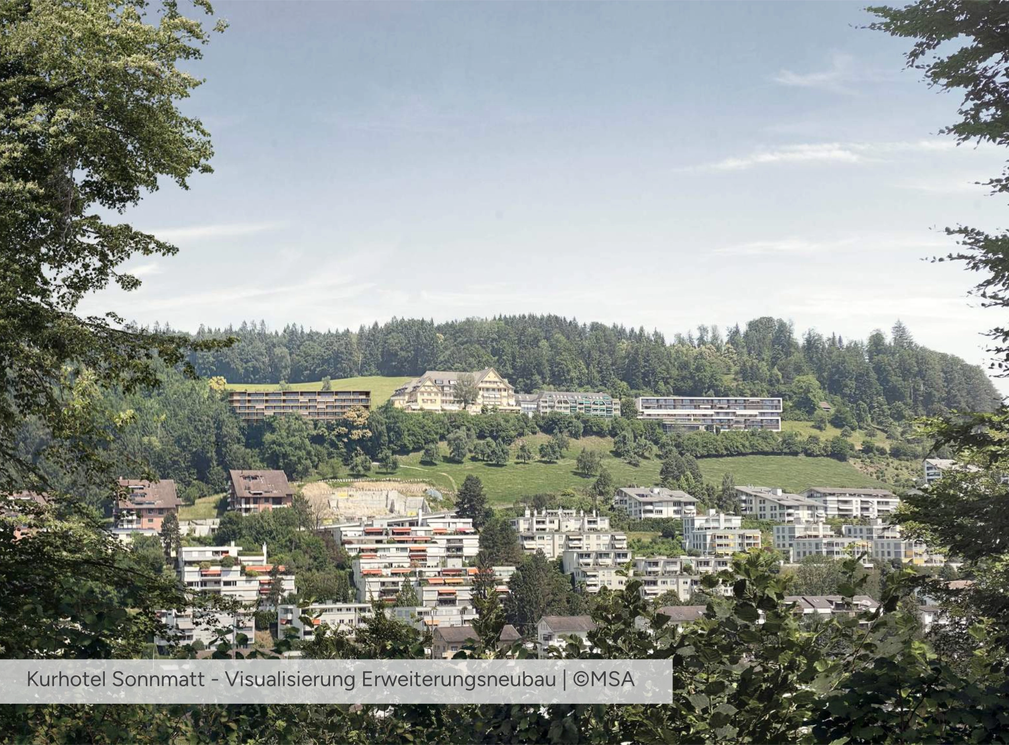 Kurhotel Sonnmatt Visualisierung Erweiterungsneubau